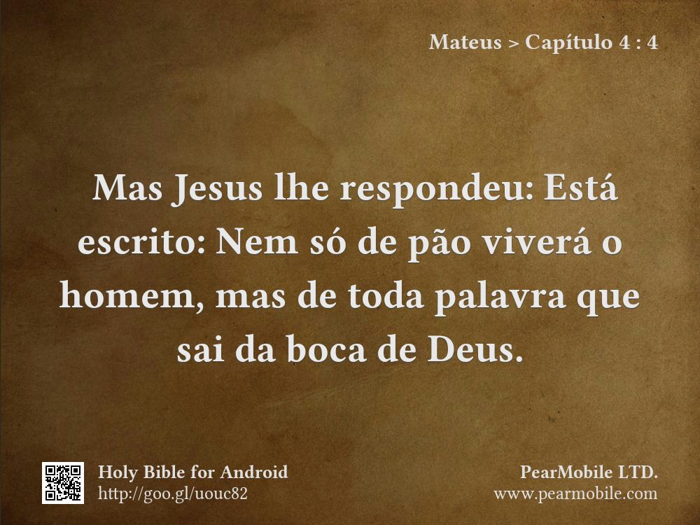 Mateus, Capítulo 4:4